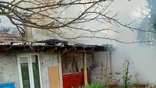 Müstakil evde korkutan yangın