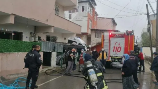 Mutfaktaki ocak yangına sebep oldu!