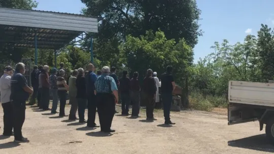 Oğlu tarafından öldürülen baba toprağa verildi