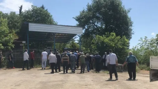 Oğlu tarafından öldürülen baba toprağa verildi