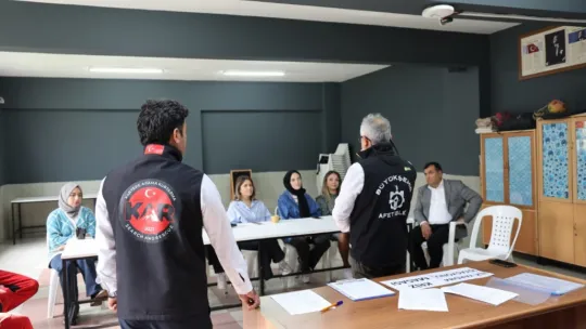 Öğrencilere afet bilinci eğitimi