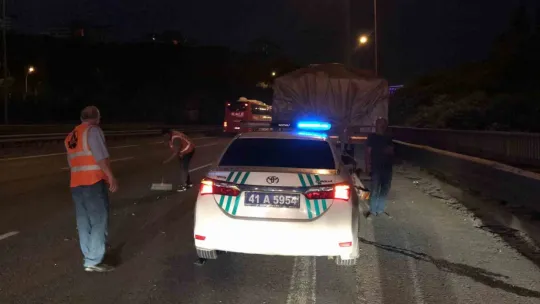 TEM'de korkutan kaza! Yaralılar var