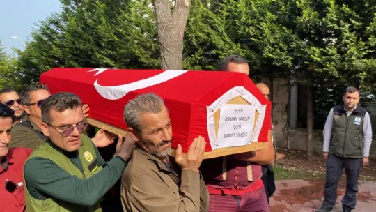 Orman işçisine acı veda