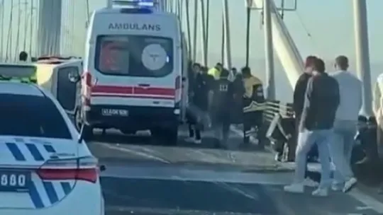 Osmangazi Köprüsü'nde korkunç kaza: Çok sayıda yaralı