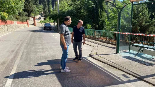 Otobüs durağına saldırdılar: Çevresinde kalıntılar bulundu