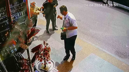 Şoförün burnunun kırıldığı o anlar kamerada