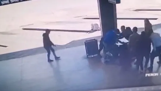 Otogarda yaşanan dehşet kamerada