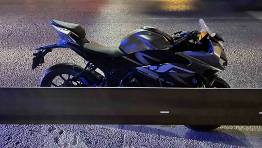Otomobil çarpıp kaçtı, motosikletli alkolü çıktı
