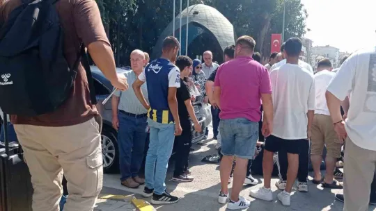 Otomobil ile çarpışan motosiklet sürücüsü yaralandı
