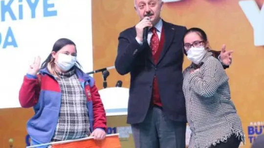 Özel çocuklardan Cumhurbaşkanı Erdoğan'a sevgi seli