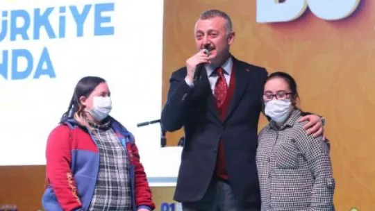 Özel çocuklardan Cumhurbaşkanı Erdoğan'a sevgi seli