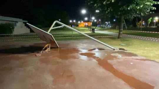 İzmit'teki parkta korku dolu anlar!