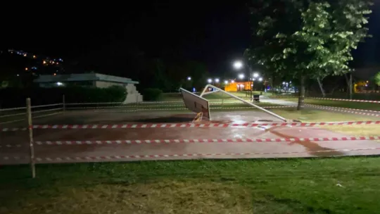 İzmit'teki parkta korku dolu anlar!