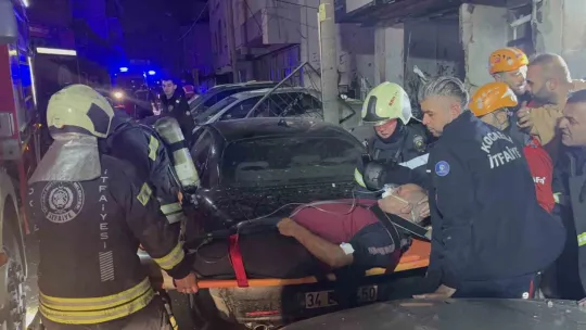 Patlamanın meydana geldiği binada hasarın şiddeti ortaya çıktı