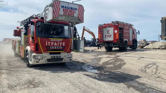 Patlayan kimyasal madde yangına sebep oldu