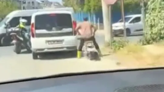 Polisi peşine takmıştı, özür diledi