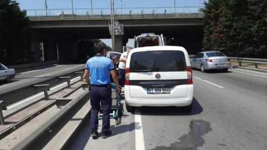 Rahatsızlanan sürücüye ilk müdahaleyi zabıta yaptı