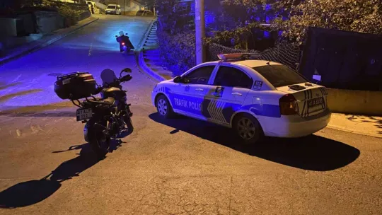 Rampa yukarı çıkarken motosikletten düşen şahıs yaralandı
