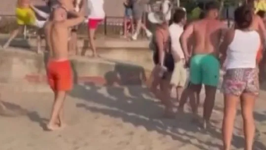 Kandıra sahilinde kavga çıktı