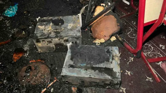 Kocaeli'de sahur vakti camide korkutan yangın