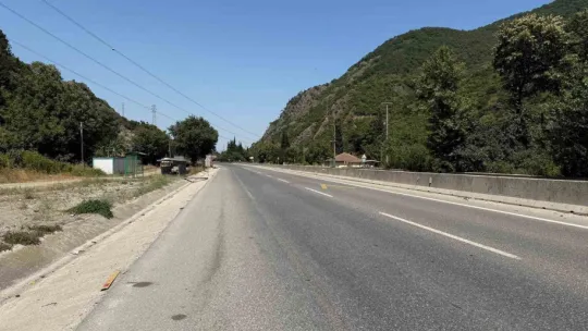 Yangın nedeniyle Bilecik istikametine yol kapatıldı, bazı evler tahliye edildi