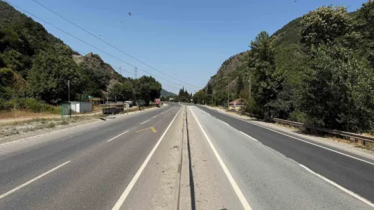Yangın nedeniyle Bilecik istikametine yol kapatıldı, bazı evler tahliye edildi