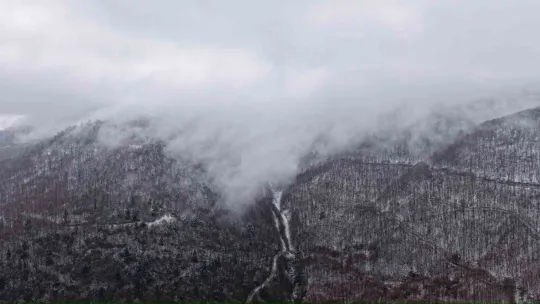 Samanlı Dağları'nın zirvesi beyaza büründü