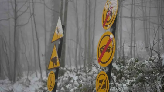 Samanlı Dağları'nın zirvesi beyaza büründü