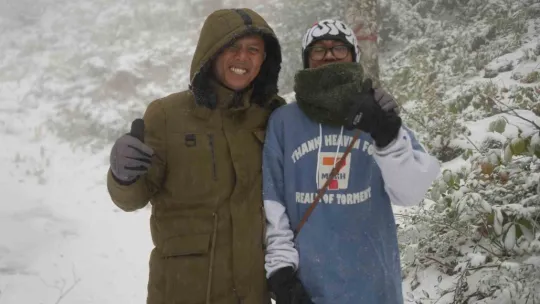 Samanlı Dağları'nın zirvesi beyaza büründü
