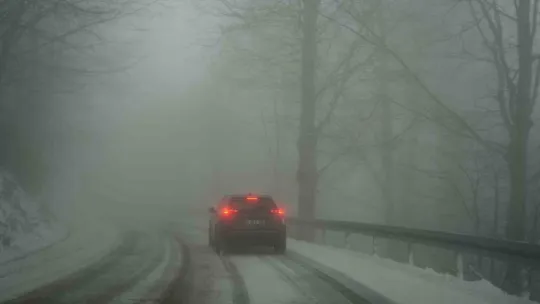 Samanlı Dağları'nın zirvesi beyaza büründü