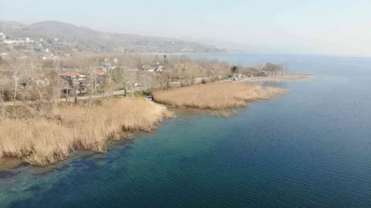 Sapanca Gölü alarm veriyor, su 40 metre çekildi