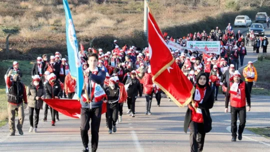 Sarıkamış şehitleri için yürüdüler