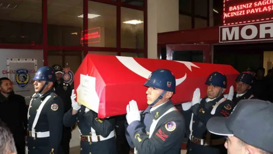 Şehidimizin naaşı Ankara'ya uğurlandı