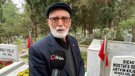 Şehit babasının en hüzünlü ziyareti