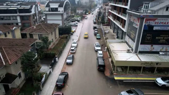 O caddede çalışmalar tam gaz
