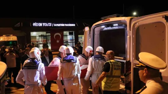 Şehidimizin cenazesi Kocaeli'ye geldi