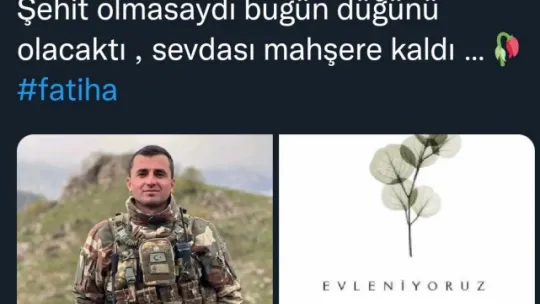 Şehit Ömer Faruk Civelek'in nişanlısı yürekleri dağladı
