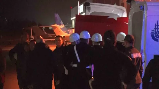 Şehit pilot Hasan Bahar'ın naaşı Türkiye'ye getirildi