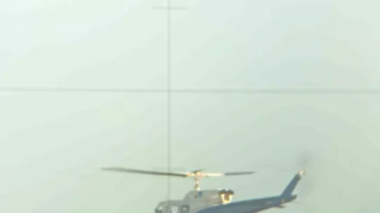 Şehrin üstünde asılı duran helikopter merak uyandırdı, gerçek sonradan anlaşıldı
