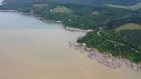 Sel suları Karadeniz'i kahverengiye bürüdü