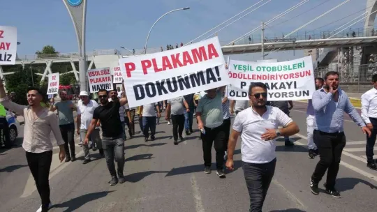 Servis esnafından büyük tepki: Büyükşehir'e yürüdüler