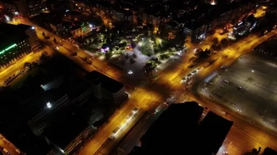 Sessizliğe bürünen Kocaeli havadan görüntülendi