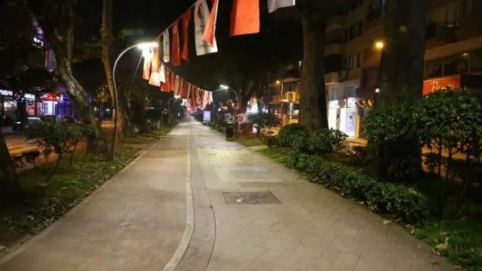 Sessizliğe bürünen Kocaeli havadan görüntülendi