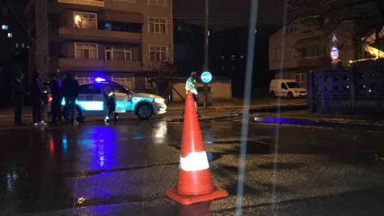 Seyir halinde dorsesi açılan kamyon elektrik tellerini devirdi