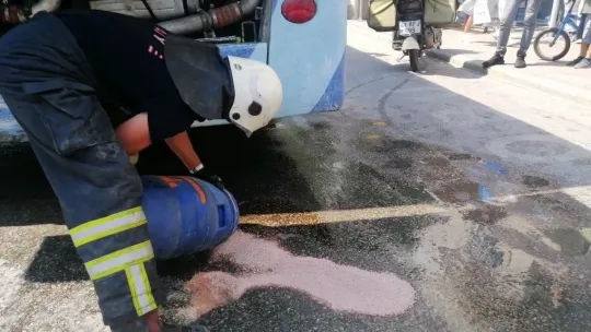 Şoförün dikkati faciayı önledi!