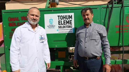 Seyyar selektör makinesi çiftçilerin hizmetinde