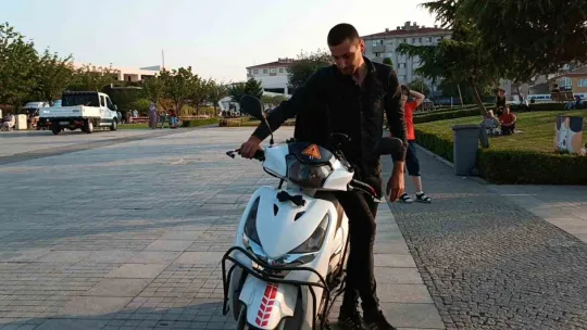 Kurye sokak ortasında dehşeti yaşadı