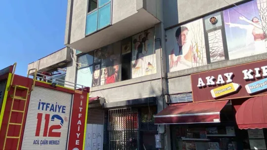 Spor salonunda klima yangını