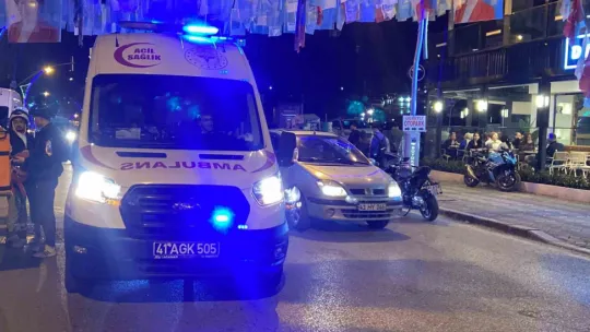 Sürücünün dengesini kaybettiği motosiklet devrildi: 1 yaralı