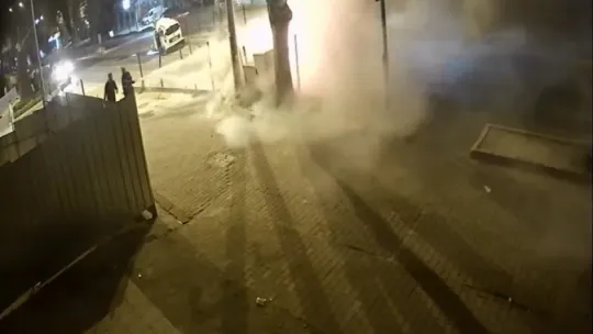 Sürücünün hayatını kaybettiği feci kaza kamerada